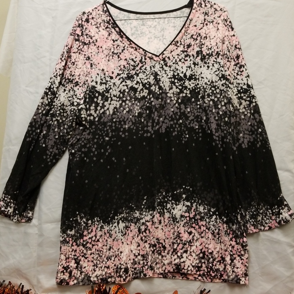 Croft& barrow quarter sleeve blouse xxl